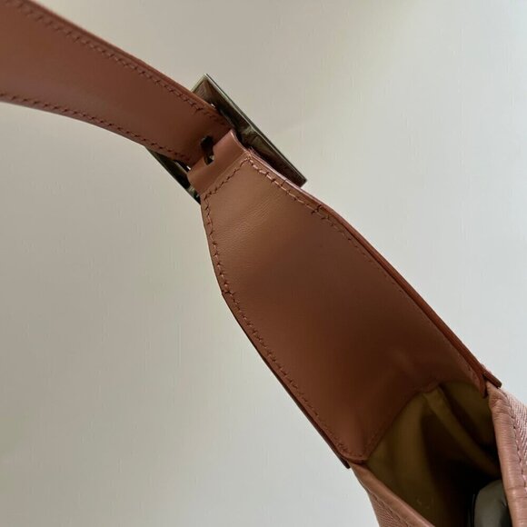 VINTAGE GUCCI JACKIE 1961 PINK CANVAS LEATHER SHOULDER BAG - Picture 7 of 10